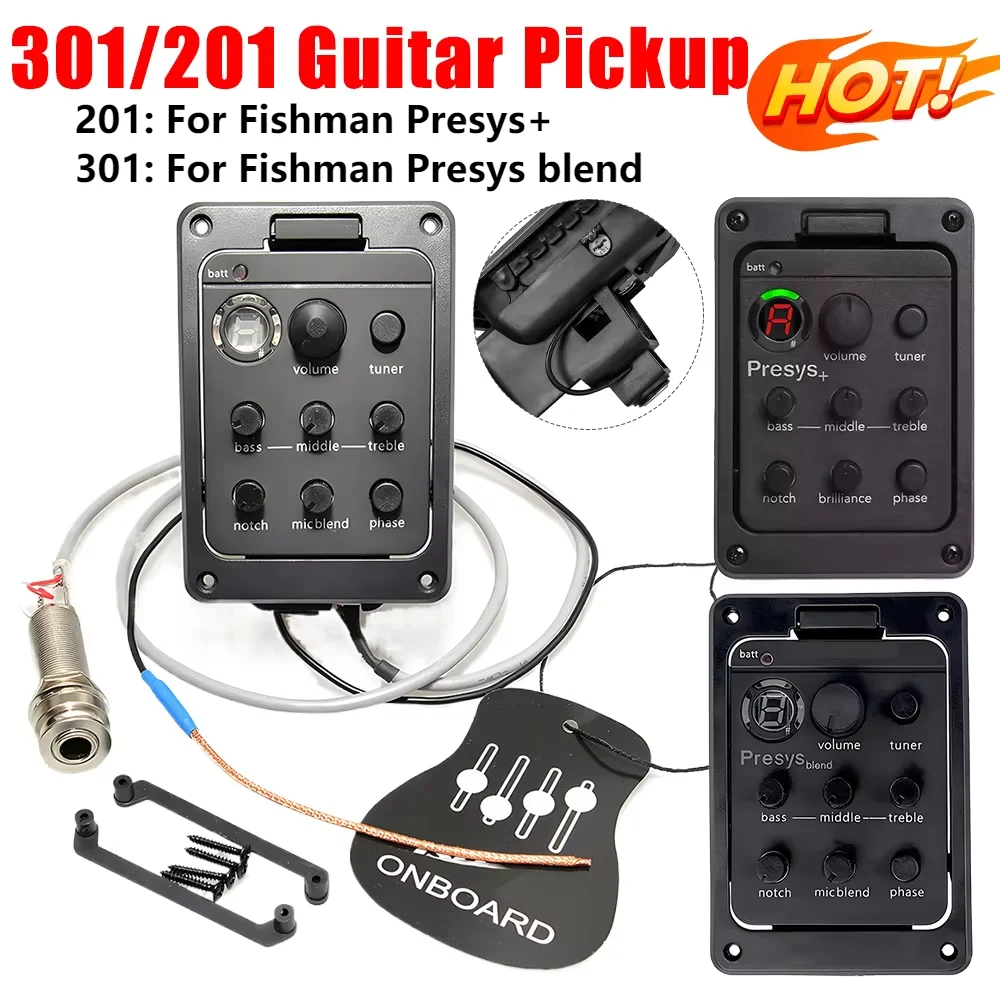 

Для Fishman Presys Blend/Fishman Presys + 301 201 гитарный звукосниматель, звукосниматель для акустической гитары, эквалайзер, предусилитель, тюнер, гитарный усилитель