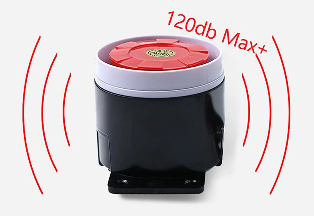 Red&Black Mini Wired 72mm Cable 120dB Loudly Siren Horn for Home Security Sound Alarm System DC12V-5V 1-10 pcs