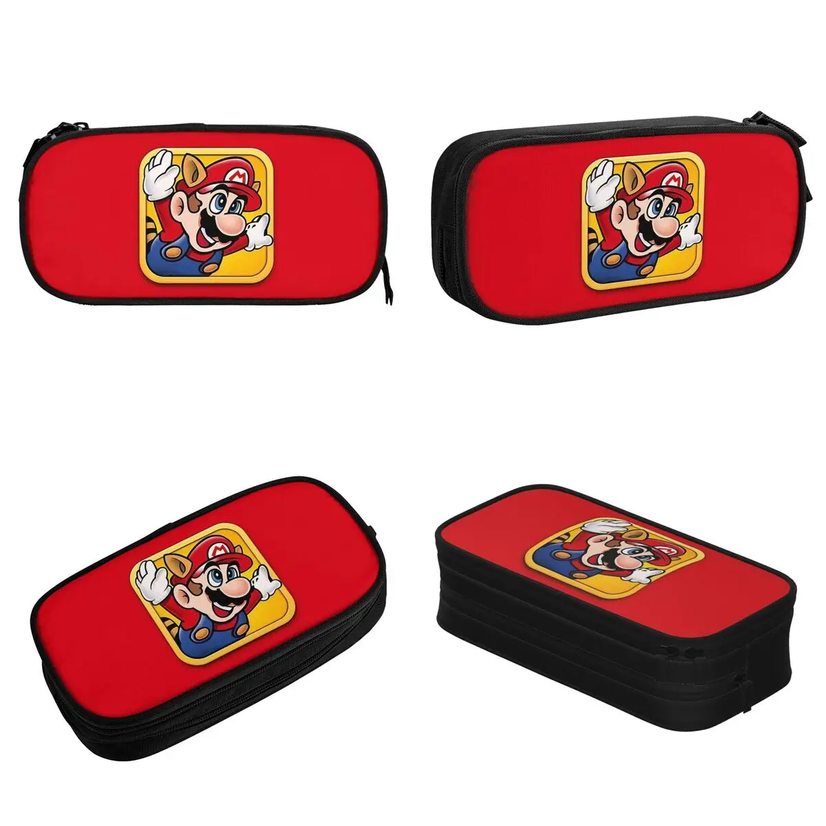 Fun Video Games Super Marios Pencil Case Pencilcases Pen Box for Student Large Storage Bags School Supplies Gifts Stationery