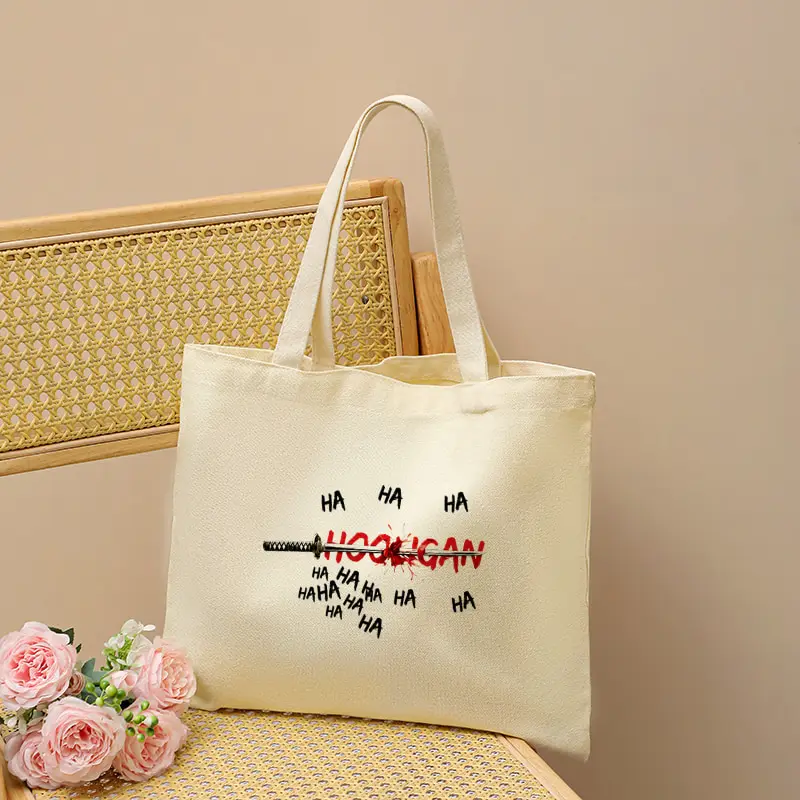 Hooligans Album Arirang 2.0 World Tour 2026 Canvas Tote Bag Shoulder Bag Reusable Grocery Shopping Bags Women Kpop Fan Gift