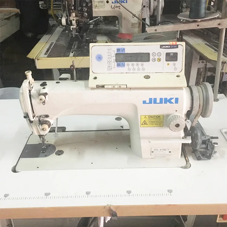 Factory Supplying Nearly New Used Japanese 8700-7 Computerized Falt-bed Single Needle Industrial Sewing Machine For Jeans Making