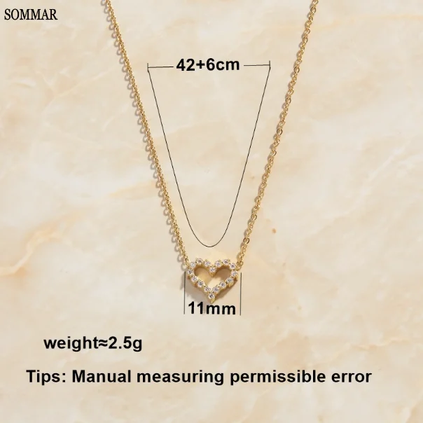 SOMMAR Hot New 18KGP Gold plated Goddess necklaces pendants Peach Heart Pendant tattoo choker men jewelry