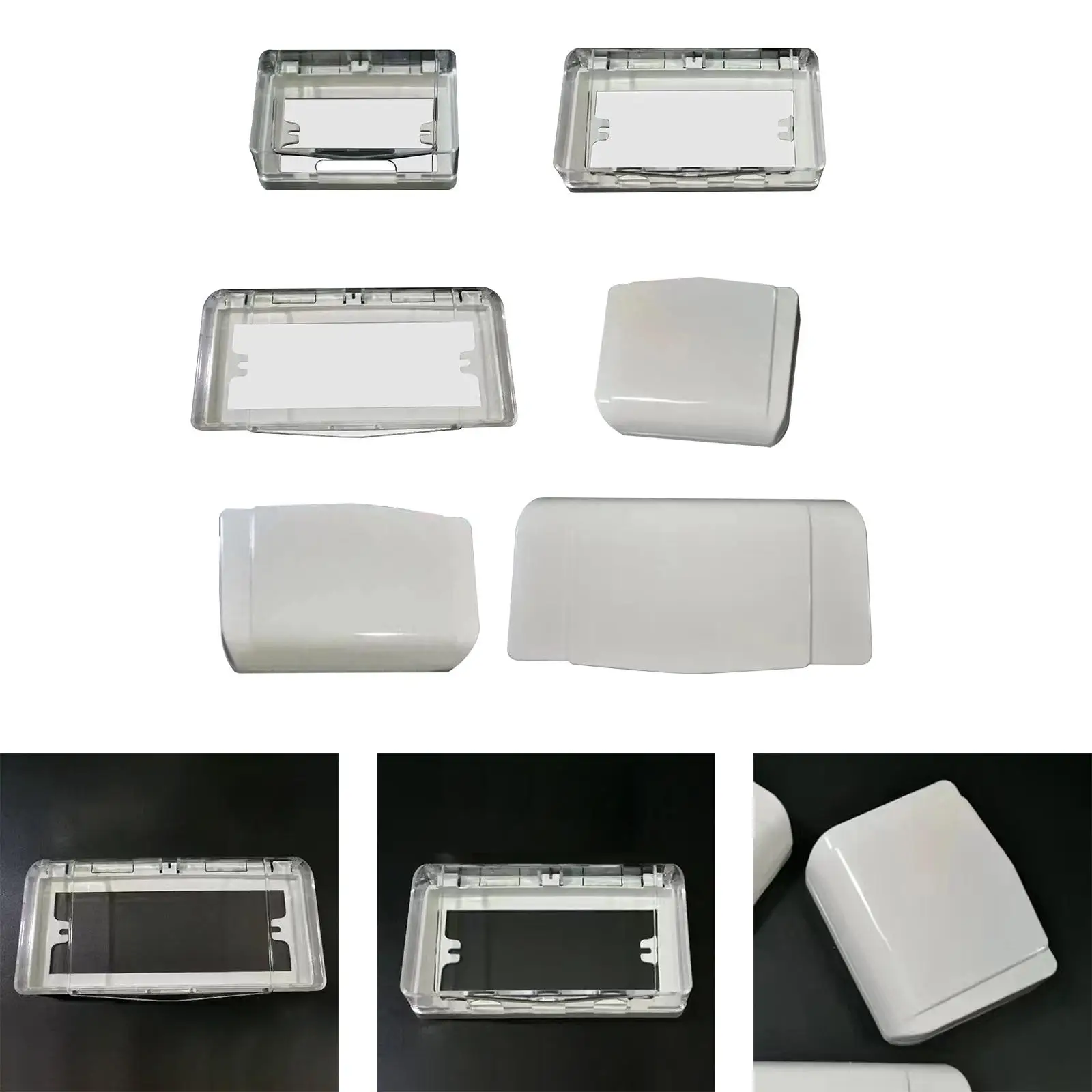 Socket Waterproof Box Flip Weatherproof Cover Durable Switch Outlet Cover for Kitchen Office Restaurant Outdoor Supplies