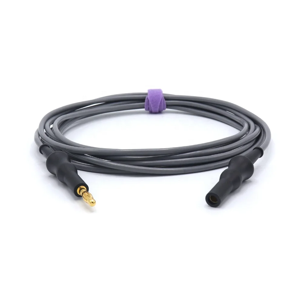 Reusable ESU Unipolar Cable High Frequency 4.0 Banana Type