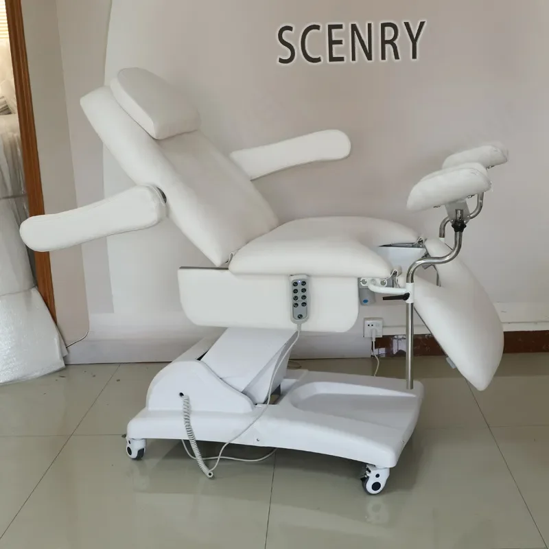 Four Motor Electric Beauty Bed for Injection Micro Plastic Surgery Body Massage Physiotherapy Treatment Table