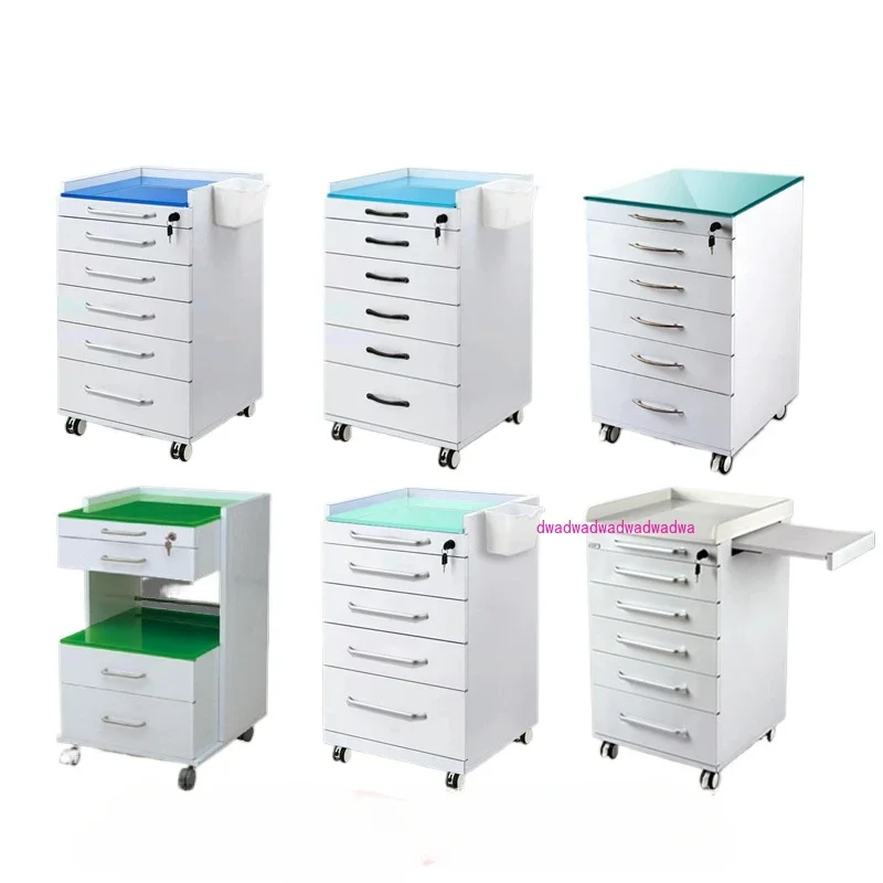 Dental Mobile Side Cabinet Stainless Steel Medicine Cabinet Dental Medical Clinic Household Instruments