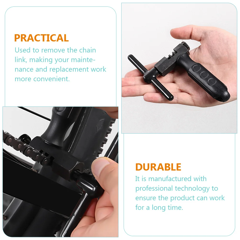 Bike Chain Remover Carbon Steel Ergonomic Handle Screwless Design Long Lasting Mountain Road Bicycle Repair Tool