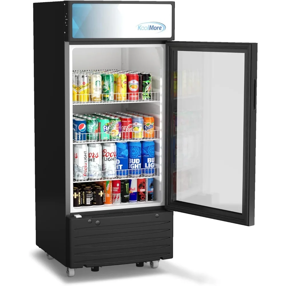 KM-MDR-1D-6C 6 Cu. Ft. Commerciële Één Glazen Deur Display Rechtop Drank Koelkast Koeler Merchandiser