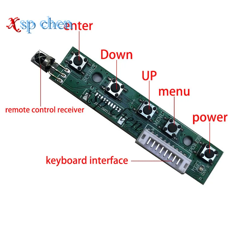 Imagem -04 - Monitor Lcd para Raspberry pi Driver Placa de Controle Remoto 2av Compatível com Hdmi Vga Banana Orange pi 10.1