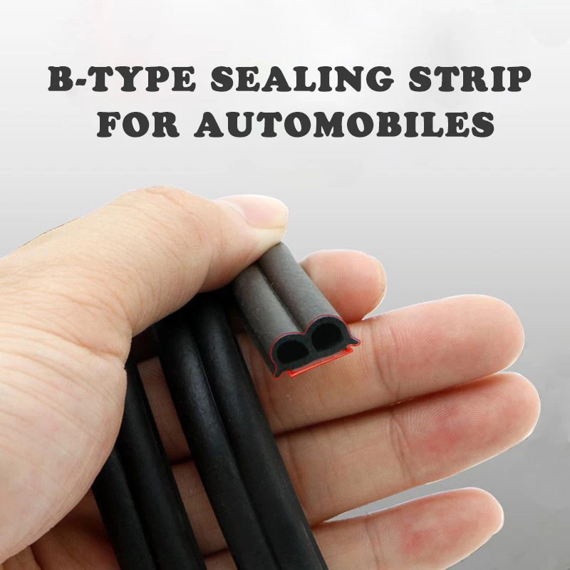 Car Rubber B Shape Seals Sticker Sound Insulation Sealing Protector Weatherstrip Car Door Seal Strips Accessories