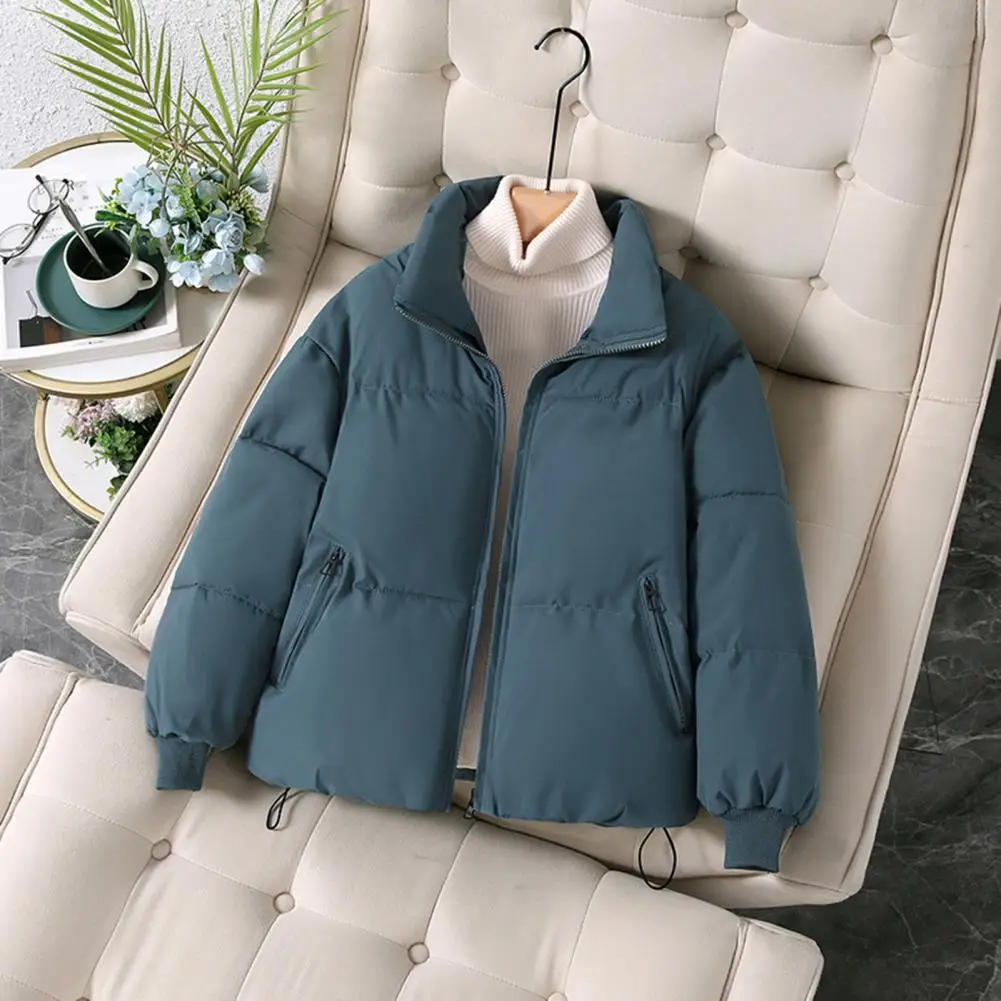 Style Women Jacket Women Puffer Jacket Women’s Quilted Puffer Jacket with Padded Down Insulation Baggy Zip-up Coat Thick Warm