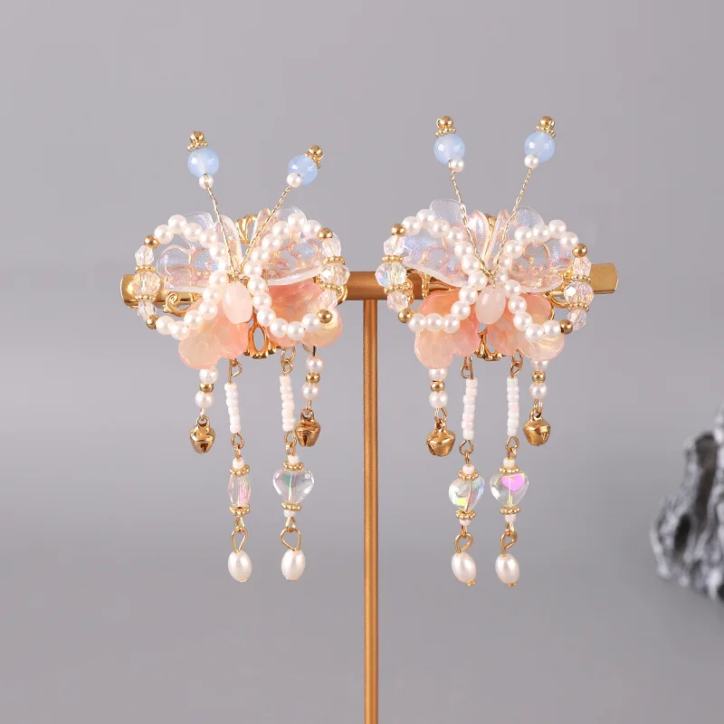 Luck Bracelet Hand String Hanfu Headwear Women's Children's National Style Walking Tassel Hairpin Super Fairy Girl's New Chinese