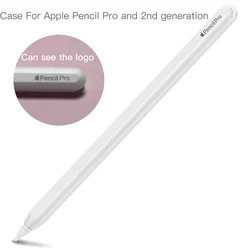 Przezroczyste etui do Apple Pencil Pro 2024 i drugiej generacji z materiału silikonowego z przyssawką i antypoślizgowym akcesorium ﻿ dla iPada pro air