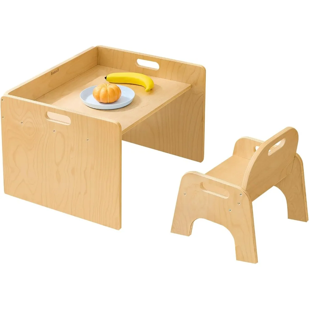 

Table and Chair Set for, Kids Furniture for Play, Dining & Crafts, Ideal for Boys and Girls Aged 1-3 Years, Children Tables