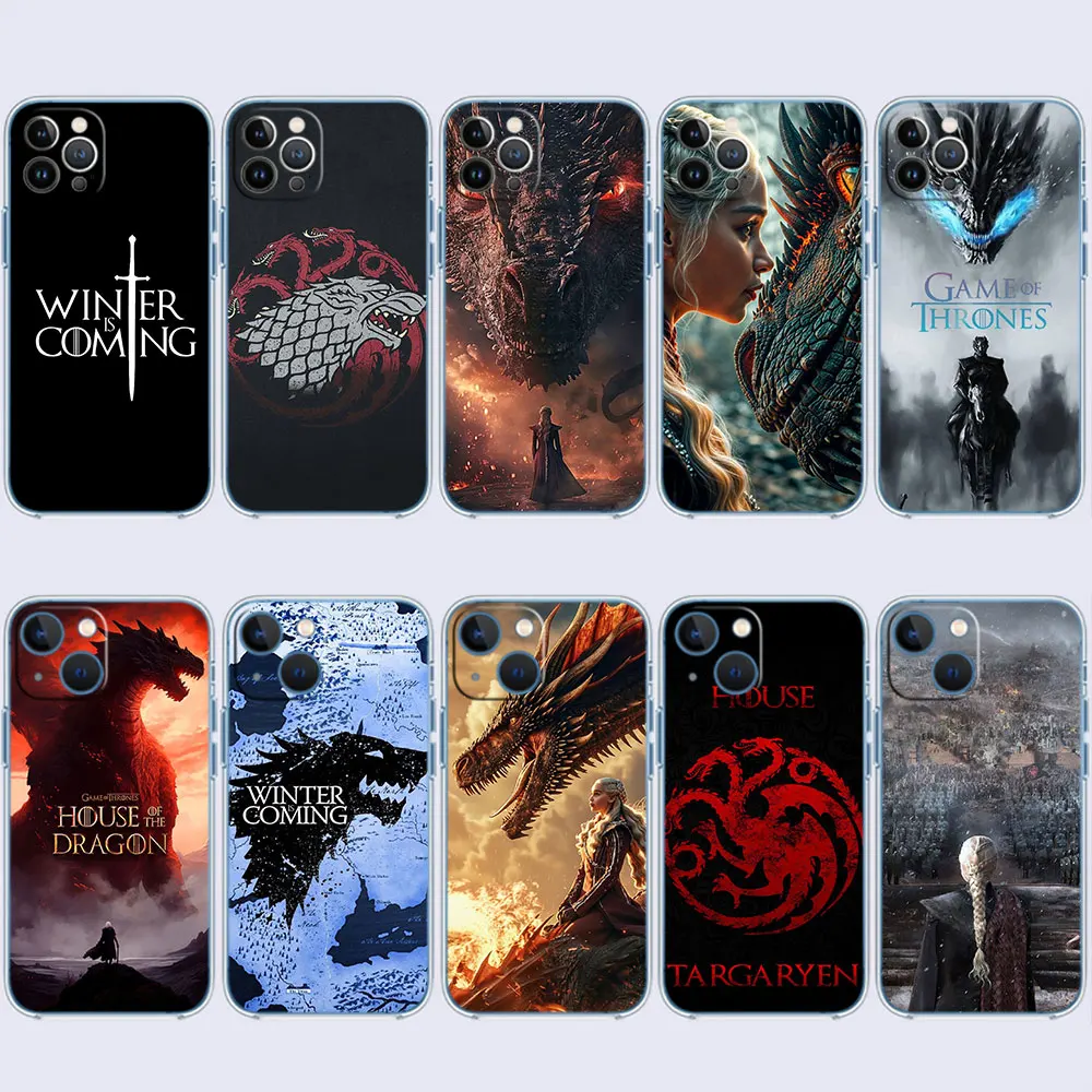 Dragon Mother Thrones Case for Moto Edge 50 40 Ultra Fusion Neo Pro G Stylus Play G14 G84 E32 G62 G85 E22S