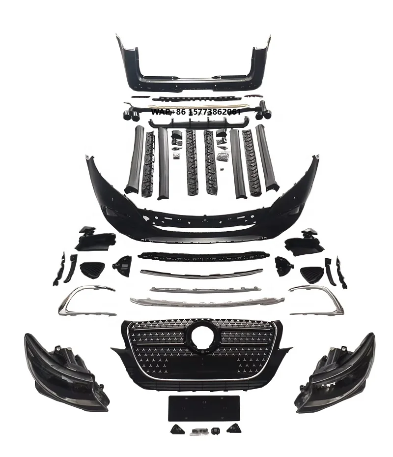 

V Class W447 Old to New Style Body Kit 2016-2023 Year Auto Facelift to 2024 Look Car Bumpers Headlights Grille