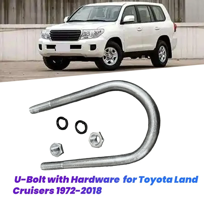 Car Leaf Spring Suspension U-Bolt With Hardware 90117-14002 For Toyota Land Cruisers 1972-2018 90117-14180 90118-14110