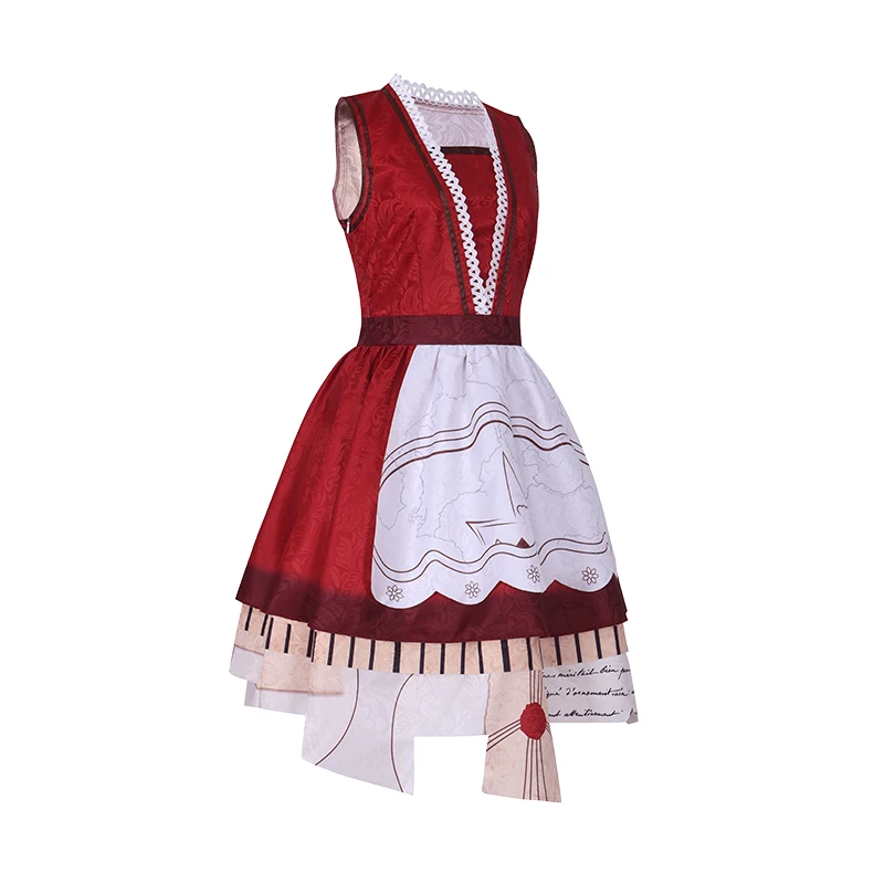 Game Identity V Survivor Memory Little Girl Alice Cosplay Costume Aging Skin Red Lolita Lovely Halloween Suits