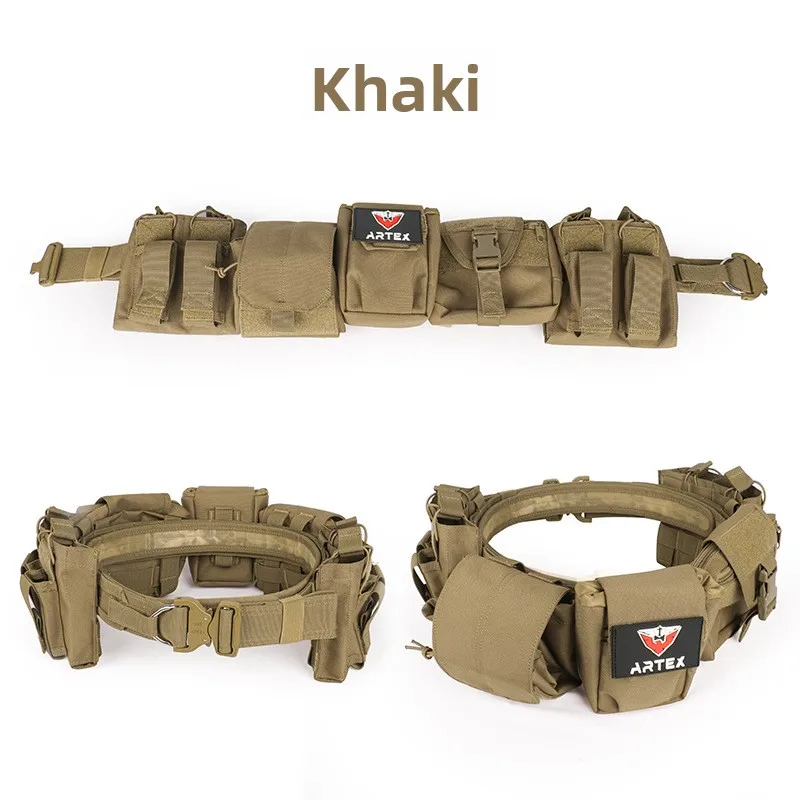 ARTEX Tactical Battle Belt Set MOLLE Duty Utility  Belt with Pouches for Airsoft Hunting Outdoor Training