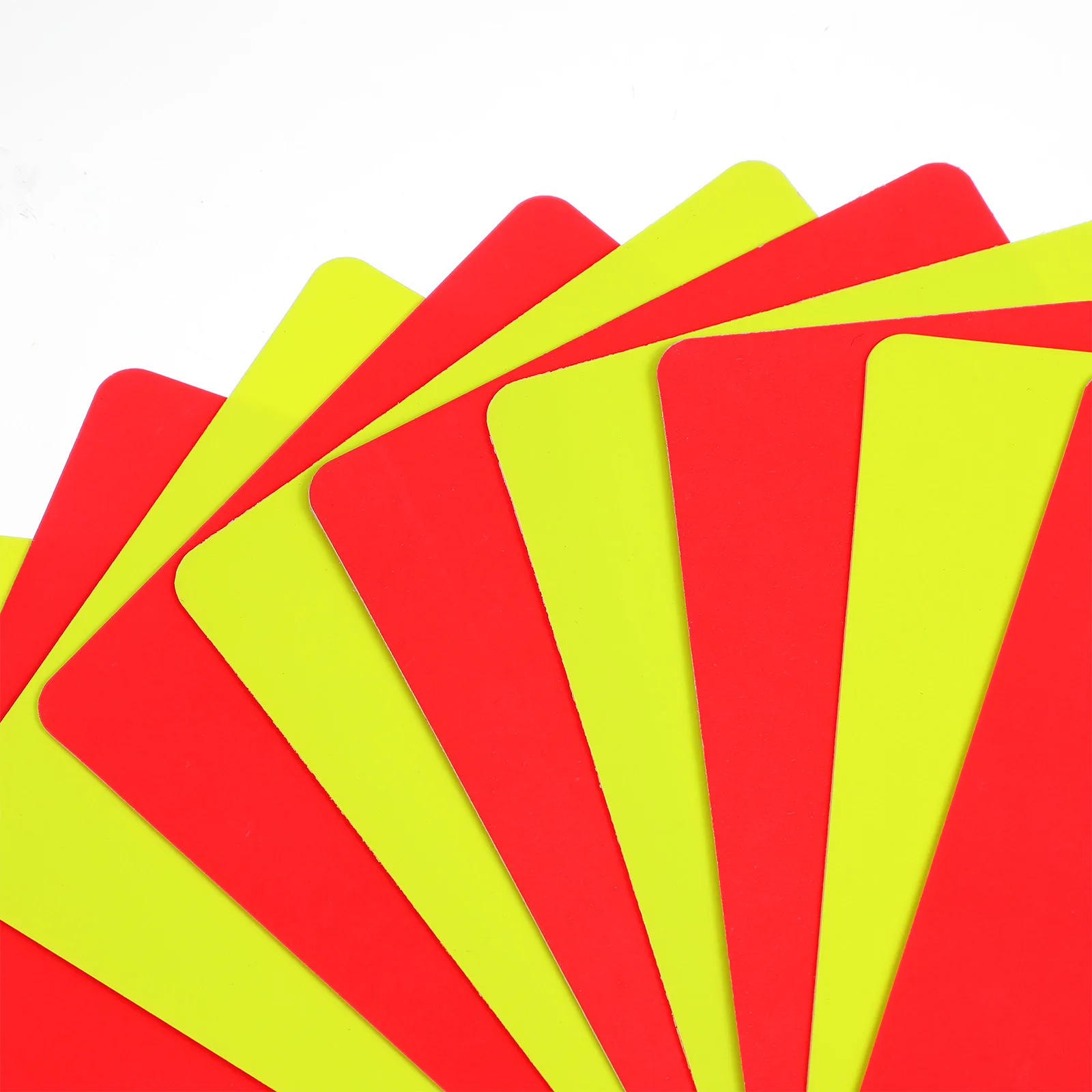 

10Pcs Soccer Referee Cards Red Yellow Cards Set for Football Match Officials Standard PVC Material Compact Size Easy to Carry