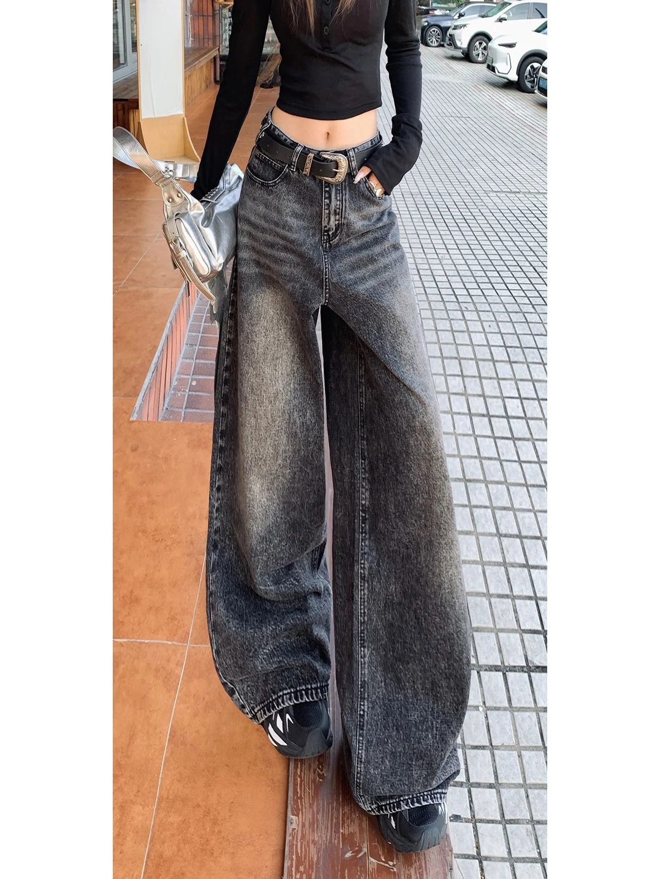 

Y2k Clothes Baggy Black Man Pants Jeans For Man Unisex Drip No accessories or belts included