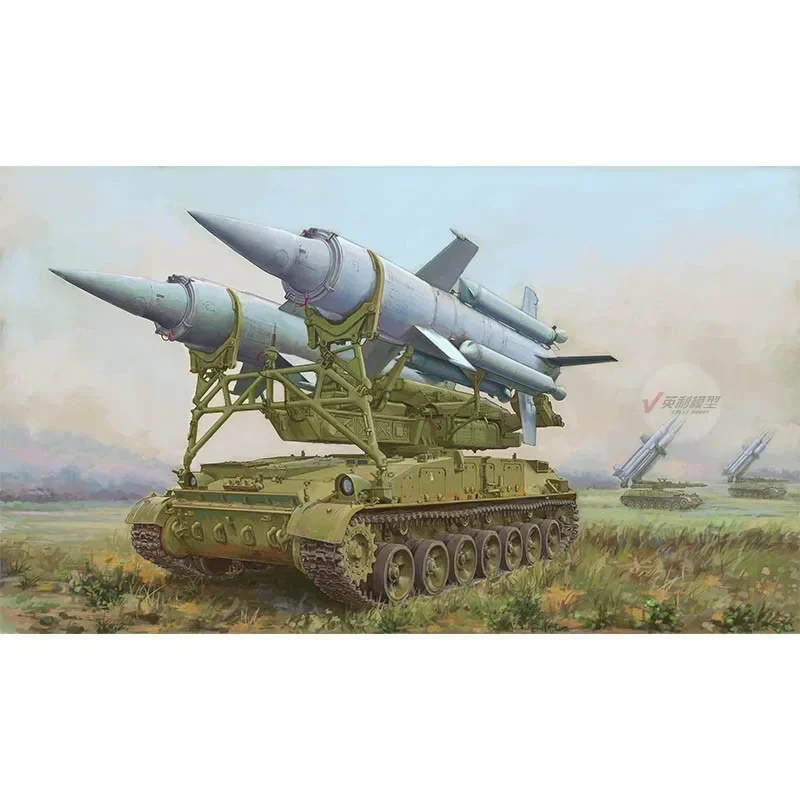 TRUMPETER 07178 1/72 Soviet 2K11A SAM-4 Anti-Aircraft Missile Launcher Vehicle Assembly Model Kits Tank For  Military DIY