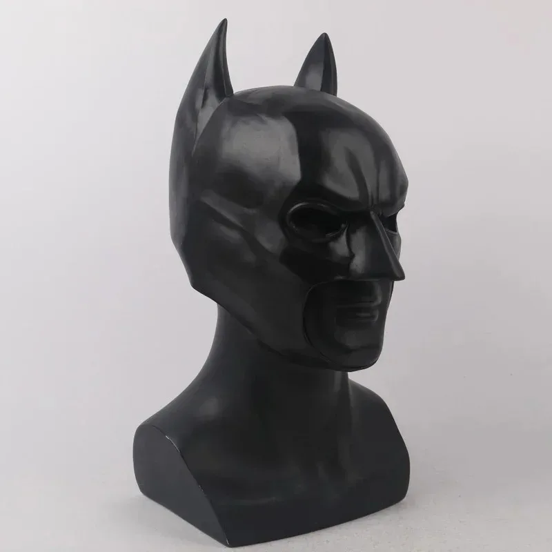 Cosplay máscara de morcego bruce wayne acessórios halloween rpg adereços látex anime masculino crianças brinquedo