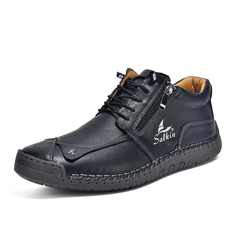 Herren-Freizeitschuhe, hohe Sneakers, Herren-Outdoor-Stiefeletten, atmungsaktiv, bequem, weiche Sohle, luxuriöse, modische Herrenschuhe – Detail 13