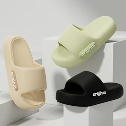 2025 Summer Platform Cloud Slippers Women Comfy Solid Color Soft Sole EVA Pillow Slides Woman Couple Non Slip Beach Flip Flops