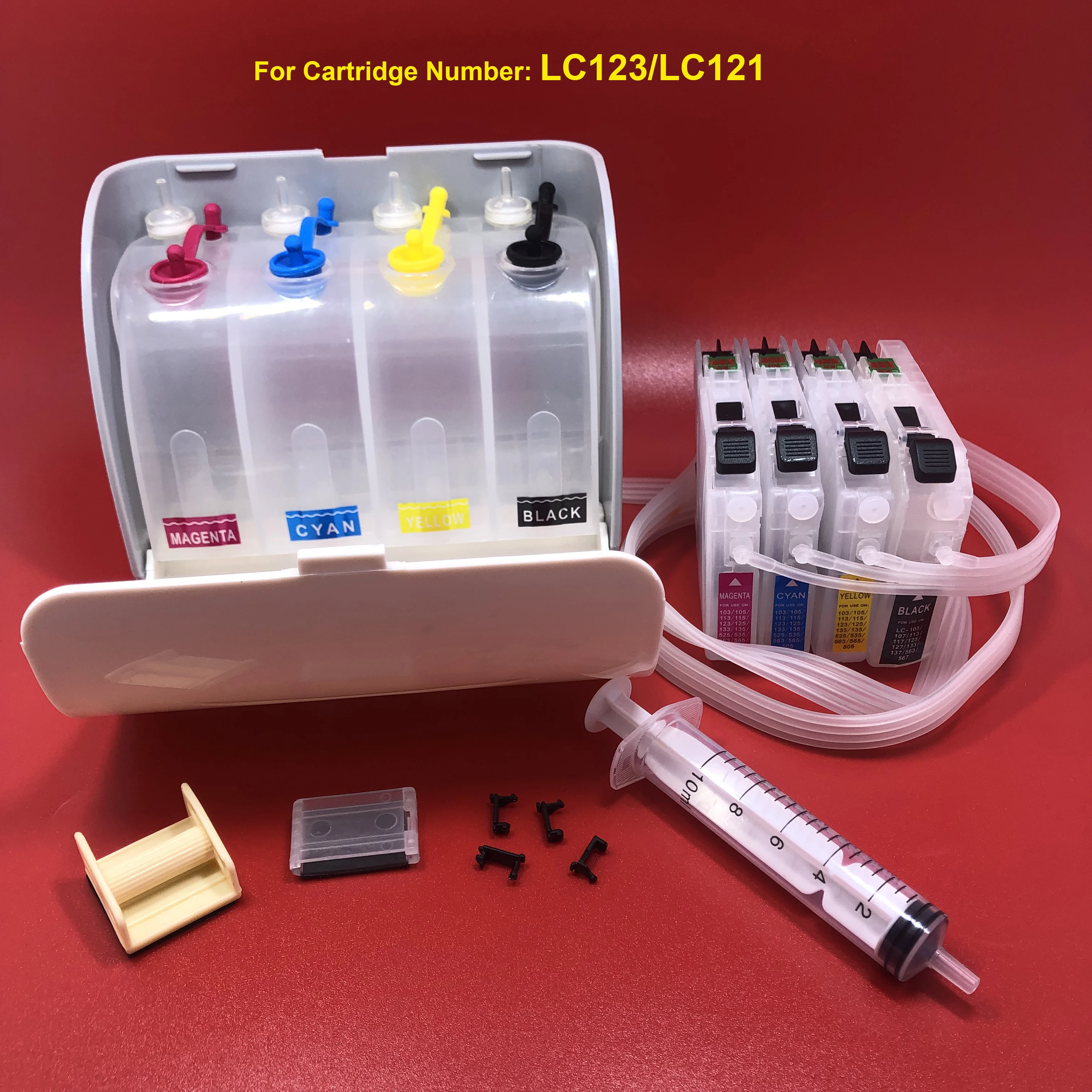 

1Set LC123 Luxury CISS Ink System for Brother MFC-J4410DW J4510DW J4610DW J4710DW J470DW/J6920DW J870DW J245 J650DW J6720DW J652