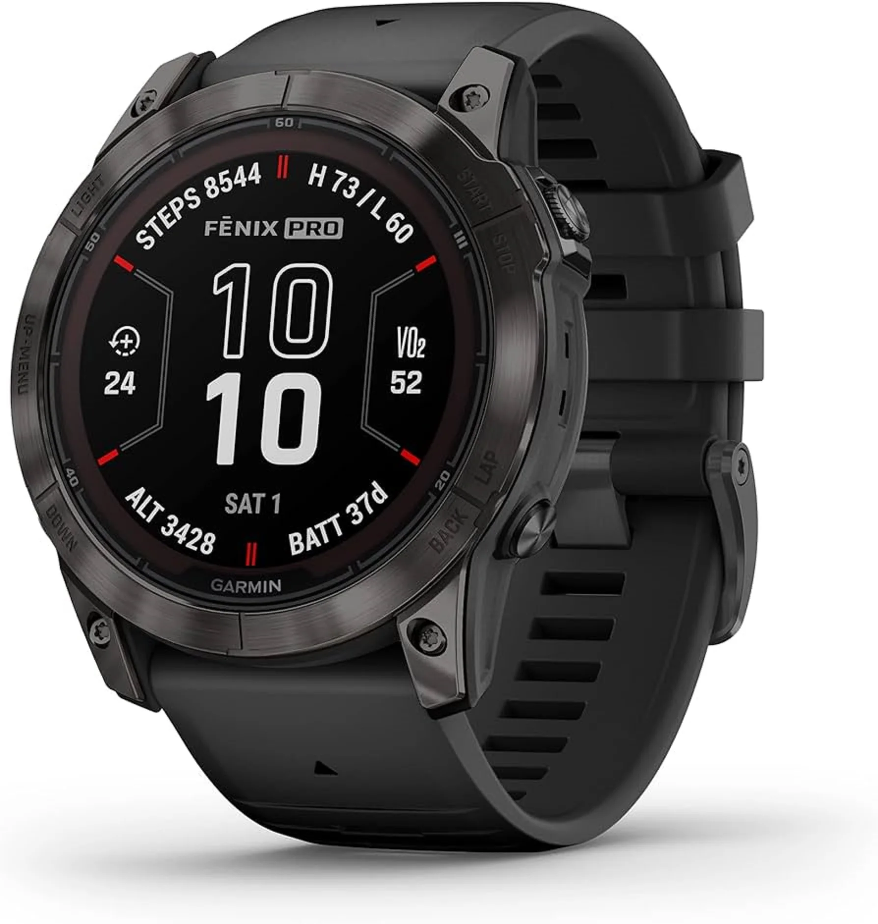 الأكثر مبيعًا Garmin Fenix 7X Pro Sapphire Solar، ساعة ذكية متعددة الرياضات بنظام تحديد المواقع العالمي (GPS)، مصباح يدوي مدمج، شحن بالطاقة الشمسية