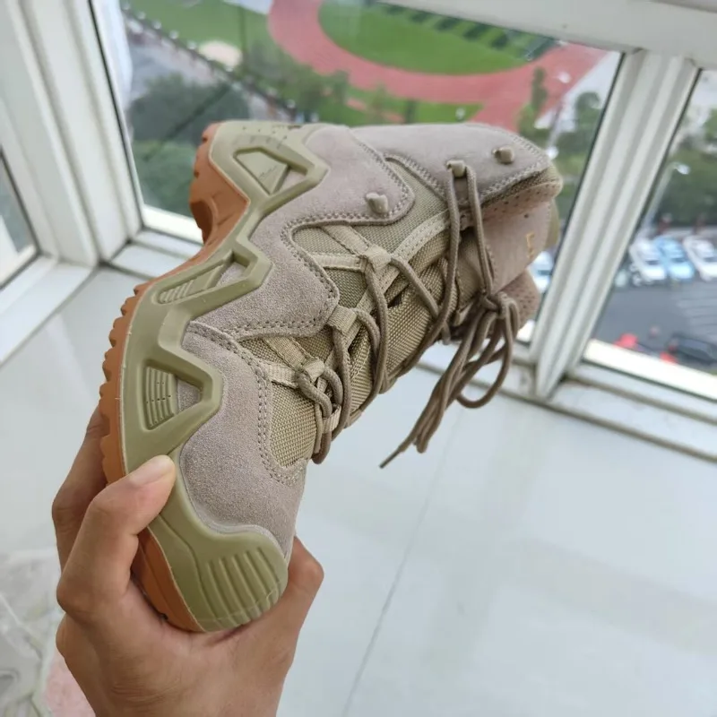 

Новинка 2026: Мужские походные кроссовки с нескользящей подошвой, спортивные кроссовки средней высоты для скалолазания, мужские уличные треккинговые кроссовки