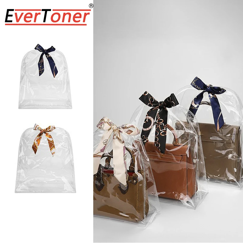 EverToner Transparent Handbag Storage Bag Dustproof Bag Large Capacity Home Moistureproof Dustproof Storage Pouch