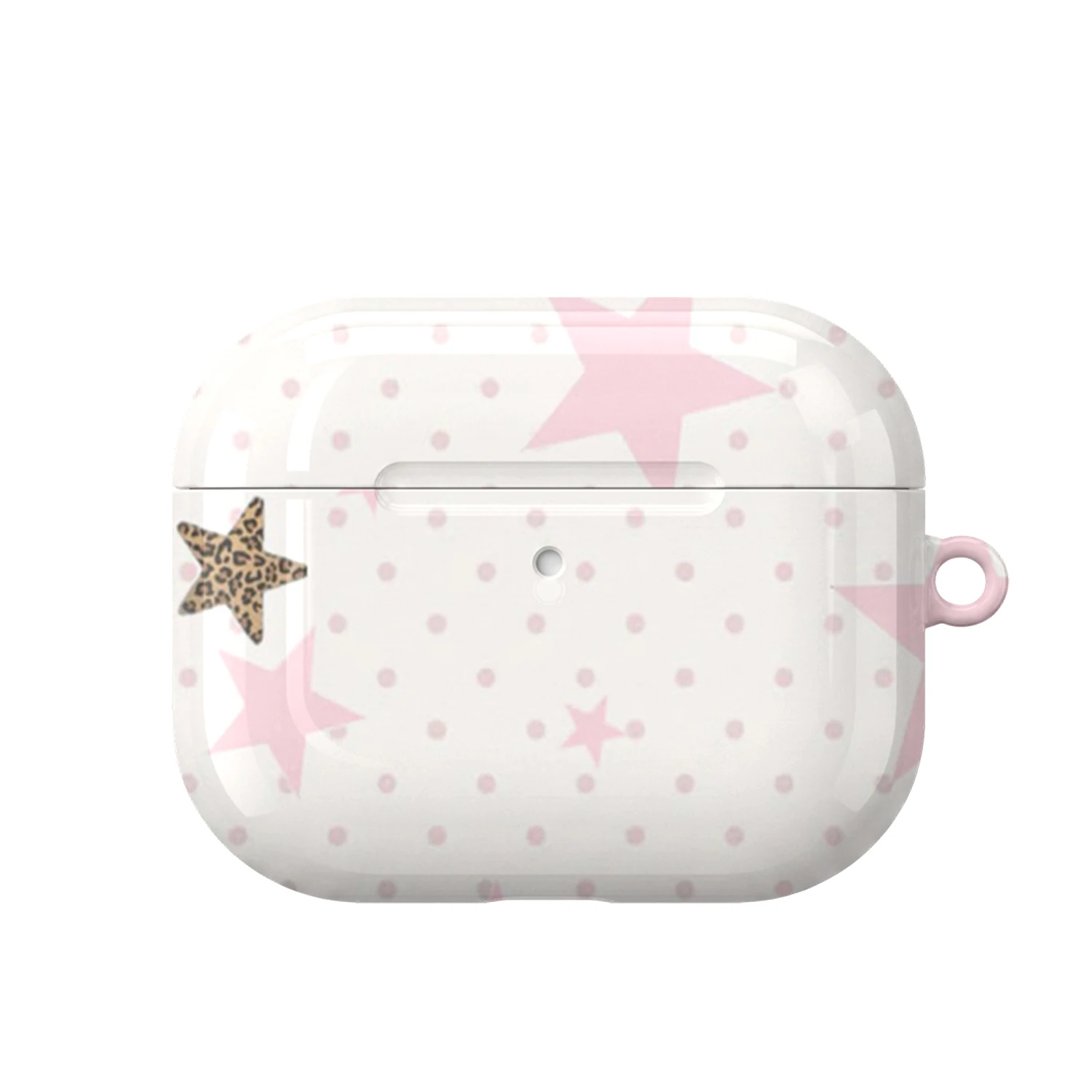 Light Star Leopard Dot Pattern Earbuds Case Suitable for AirPods Pro3/2/1 , Trendy Aesthetic Protective Cover for 4Th Generation