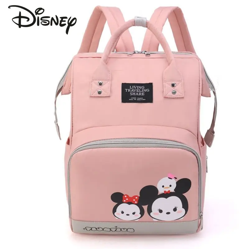 Disney's New Mommy Bag Fashion Large Capacity Baby Bottle Thermal Bag Multi-functional Storage for Outgoing Mother and Baby Bag