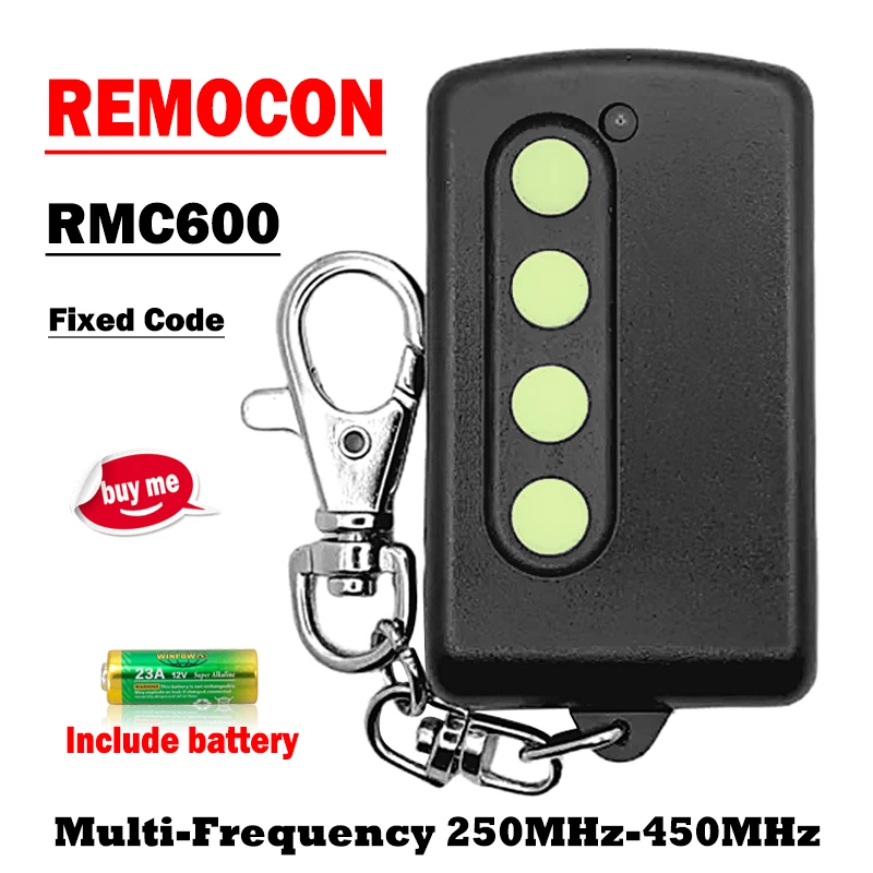 REMOCON RMC600 RMC-600 LRT-1 Garage Door Remote Control Duplicator 250MHz-450MHz Fixed Code Adjustable Frequency Transmitter