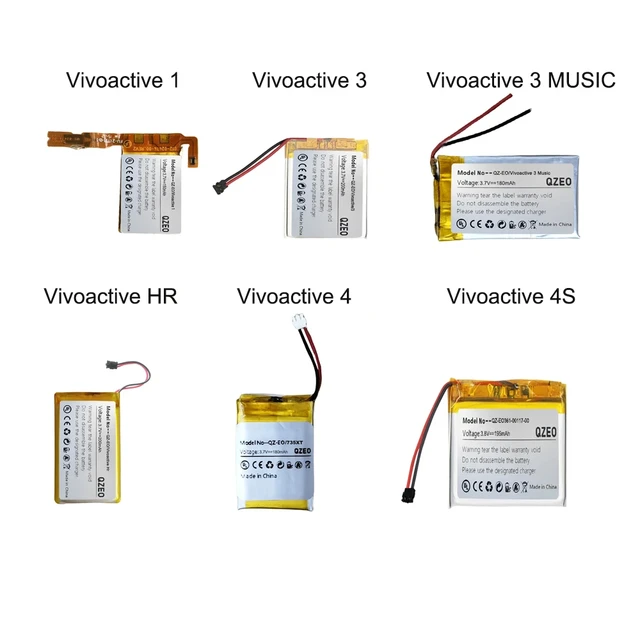 Replacement Battery for Garmin Vivoactive 1 3 4 4S HR 3 Music Approach X40 S10 S20 361 00108 00 361 00090 00 360 00033 00 AliExpress