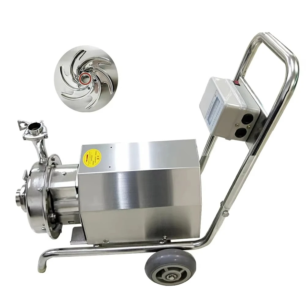 Best Price 2HP Centrifugal Pump Stainless Steel Food Grade For Beverage Processing Milk Transfer Sanitary Tri Clamp Wastewater