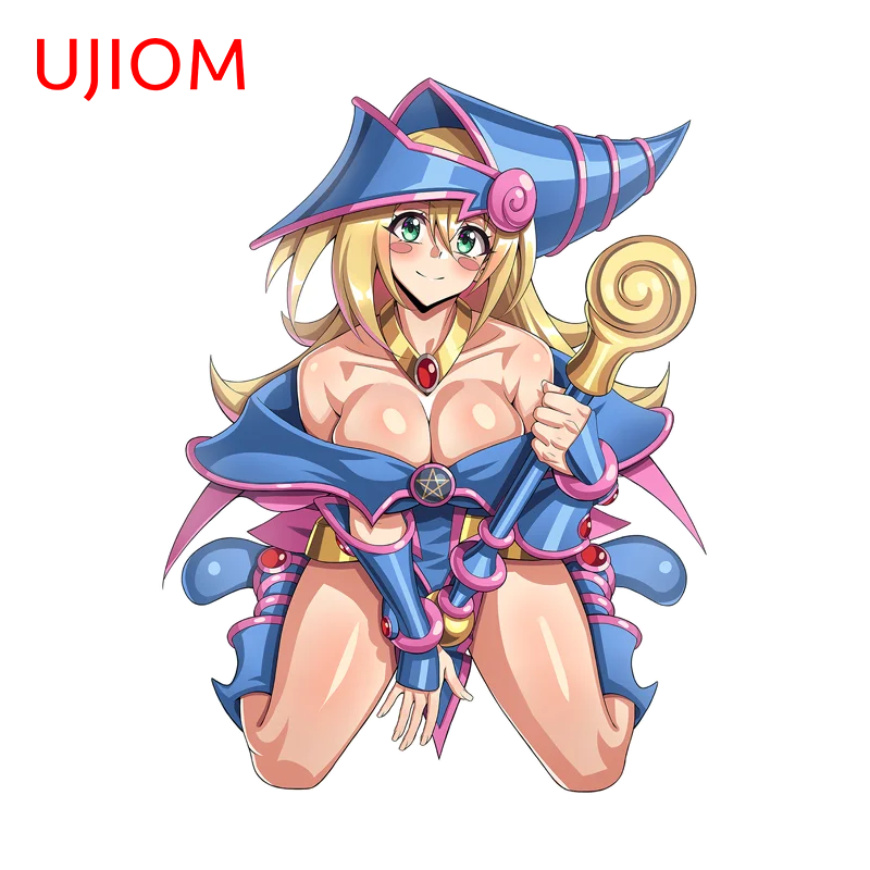 UJIOM Eye Catching Boobs Kneel Sitting Wall Sticker Magician Girl Popular Hot Selling PVC Decal Delicate Kitchen Cupboard Decor