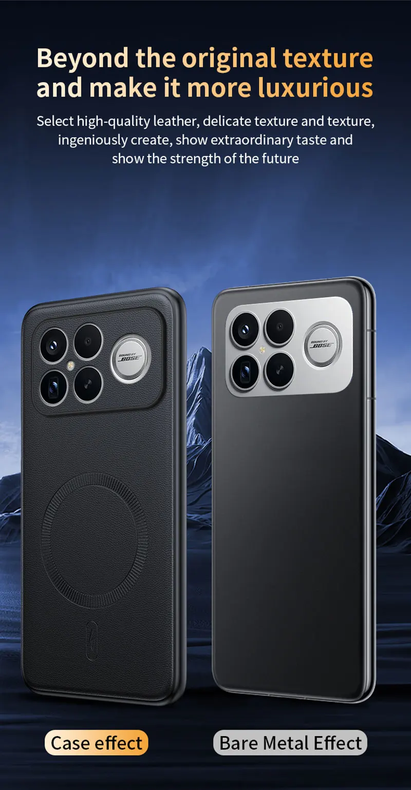 Für Redmi K90 Pro Max Hülle Magnetische Leder-Schutzhülle Für Redmi K90 Pro Max Anti-Fingerabdruck Rutschfest PC+TPU – Detail 11