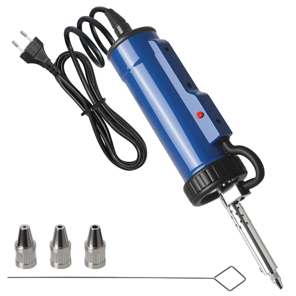 Vacuum Soldering Electric Solder Tin Sucker with 3 Suction Nozzle ADT03 Automatic Remove Pump Portable New Desoldering Machine