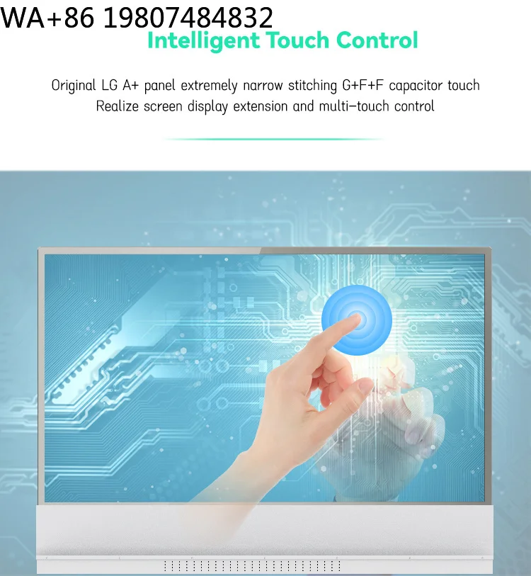 Custom Ultra-thin Double-sided Touch Transparent OLED Digital Signage, LAN Wake up for Window Advertising, AliExpress
