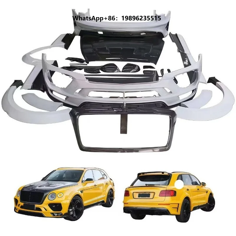 Carbon Fiber Body Kit MSY-style Front and Rear Bumpers Side Skirts Spoilers Hood Wheel Arches