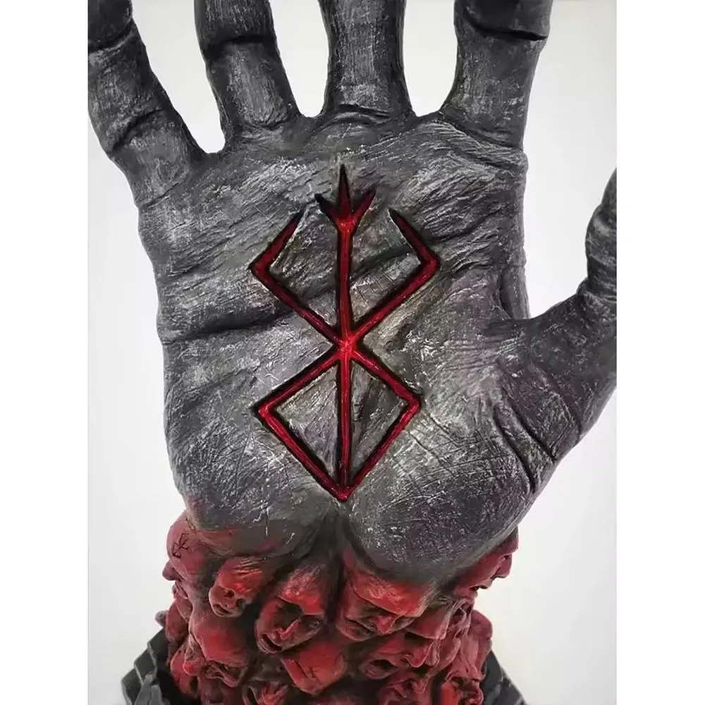 Berserk Figure Hand of God Statue Anime Handcraft Resin Ornament Halloween Skeleton Figurine Craft Desk Decoration Scary Props