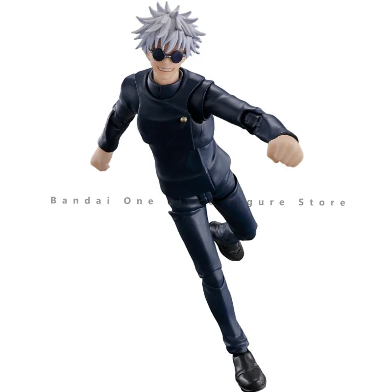 Bandai-Jujutsu Kaisen SHF Satoru Gojo Figuras de Ação, Brinquedos de Animação, Modelo Colecionador Genuíno, Presentes Anime Hobby, Original, Em Stock