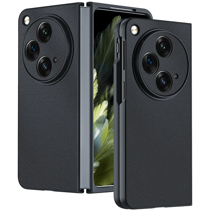 

For oneplus open Case Preimum plain Leather Shockproof Camera Protection Holder Cover For one plus open Cases Funda