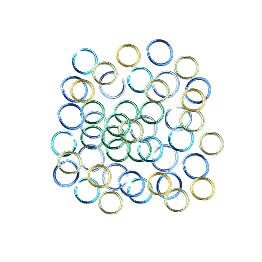 

6 Mm Aluminum Ring Connecting Diy Jewelry Making Rings Accessories for Earrings Split Stainless Steel Connector Creation Close