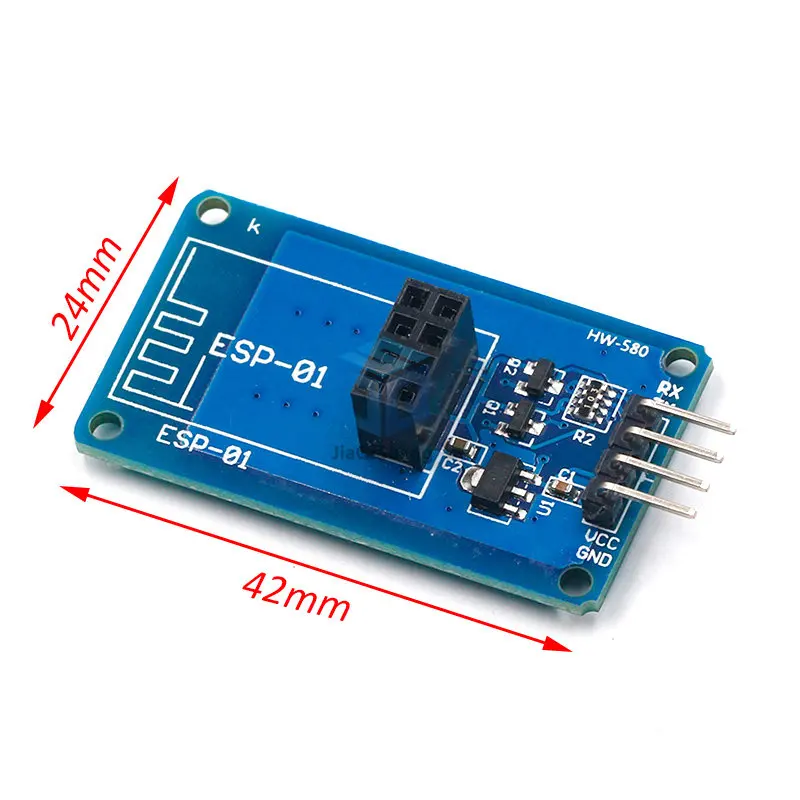 ESP8266 ESP-01 ESP01 Serial Wireless WIFI Module For Arduino Transceiver Receiver Adapter Board  Pi  R3 One 3.3V 5V