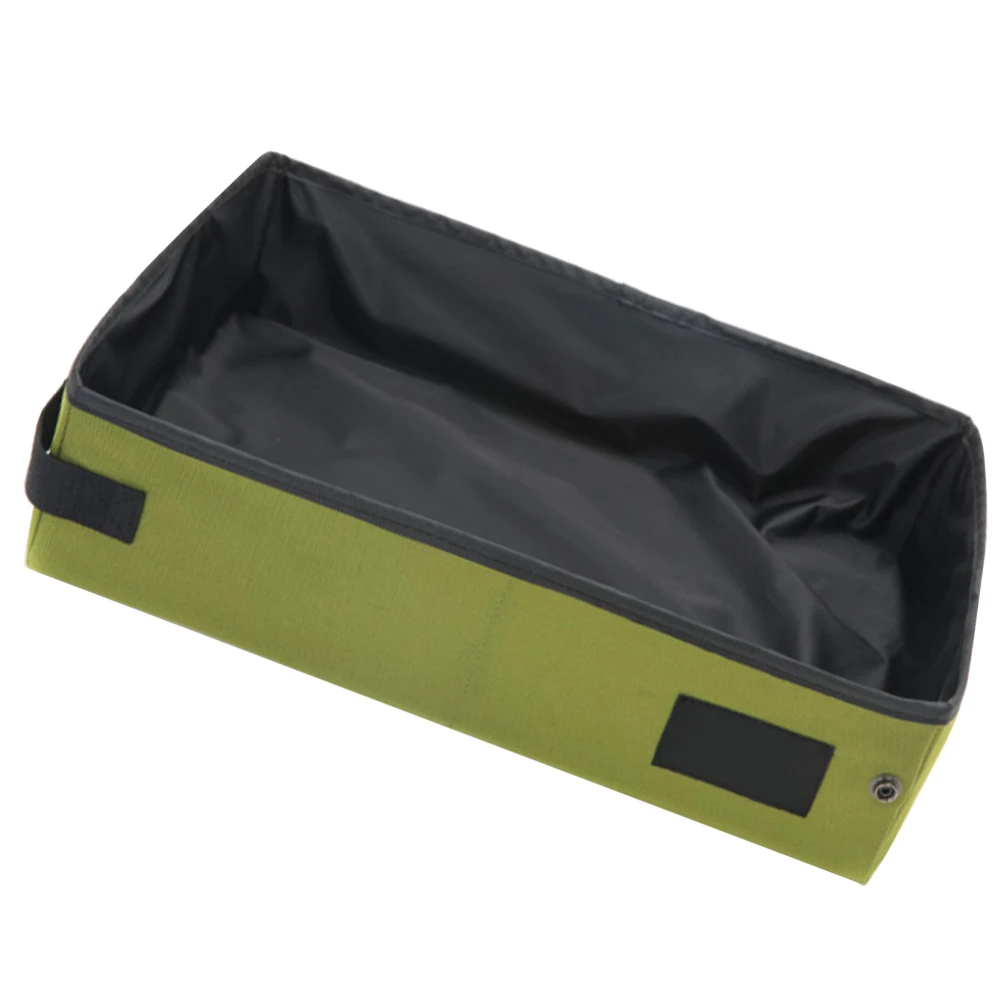 

Folding Cat Litter Box Bins Portable Tray Basin Toilet Oxford Cloth Travel Case Supplies Trays
