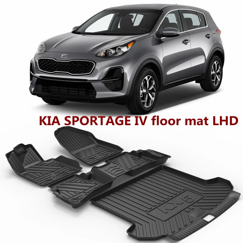 Use for KIA Sportage car carpet  Sportage car floor mats Sportage Full Set Trim to Fit For Sportage waterproof floor mats